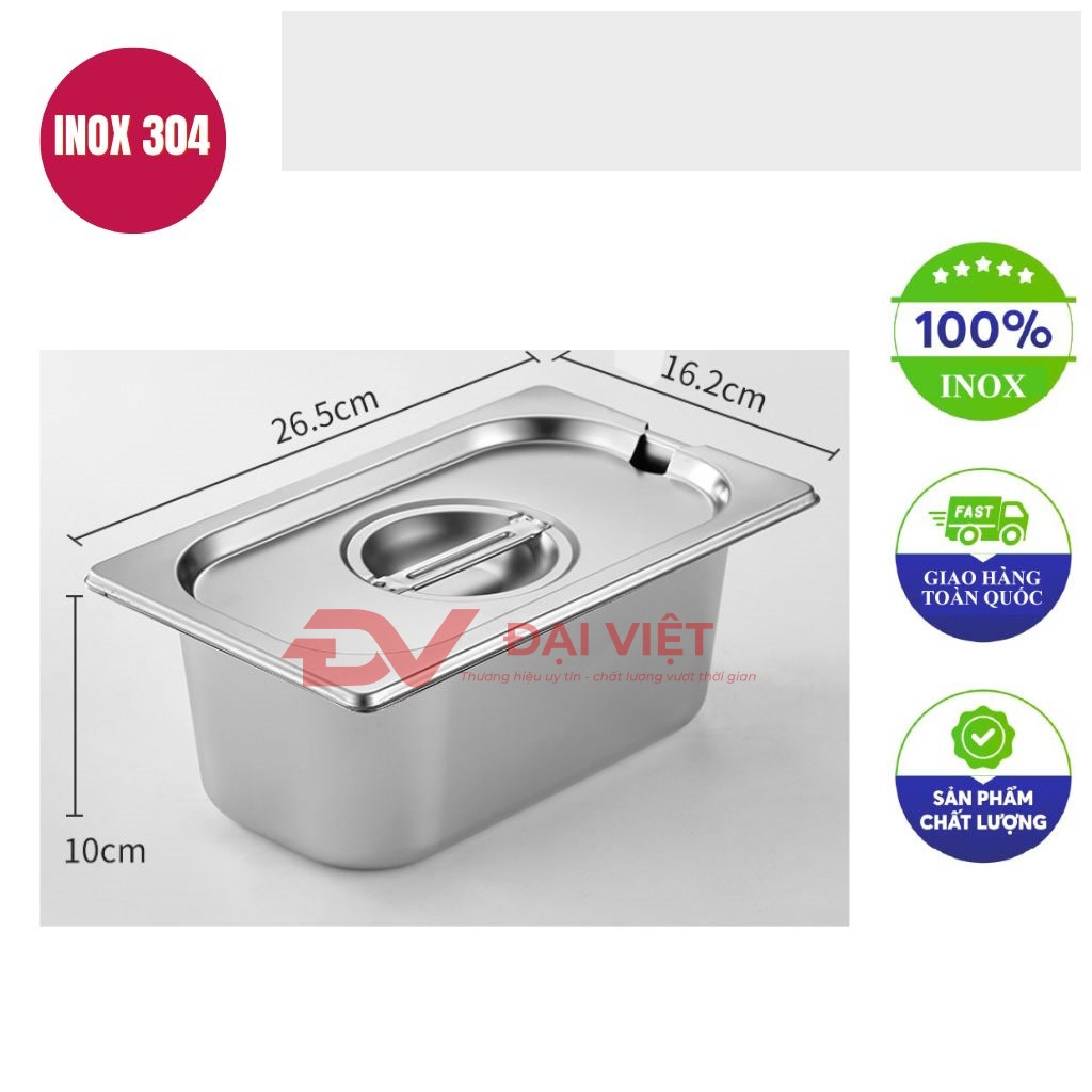 khay inox dung topping 265x162x10cm