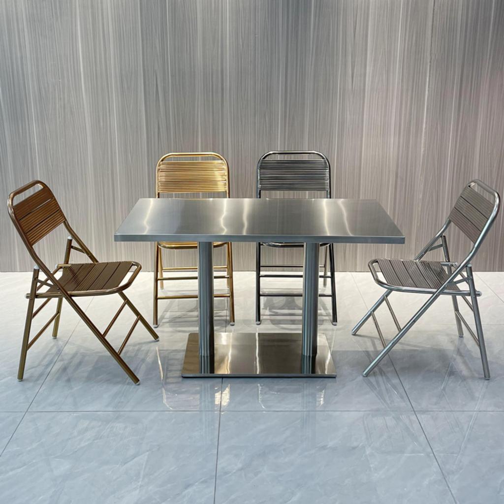 Khung ghế inox sáng bóng bền chắc