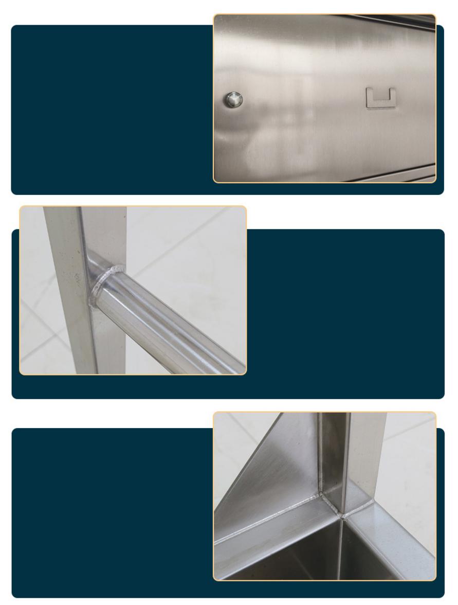 Khung inox 304 sáng bóng của tủ quần áo