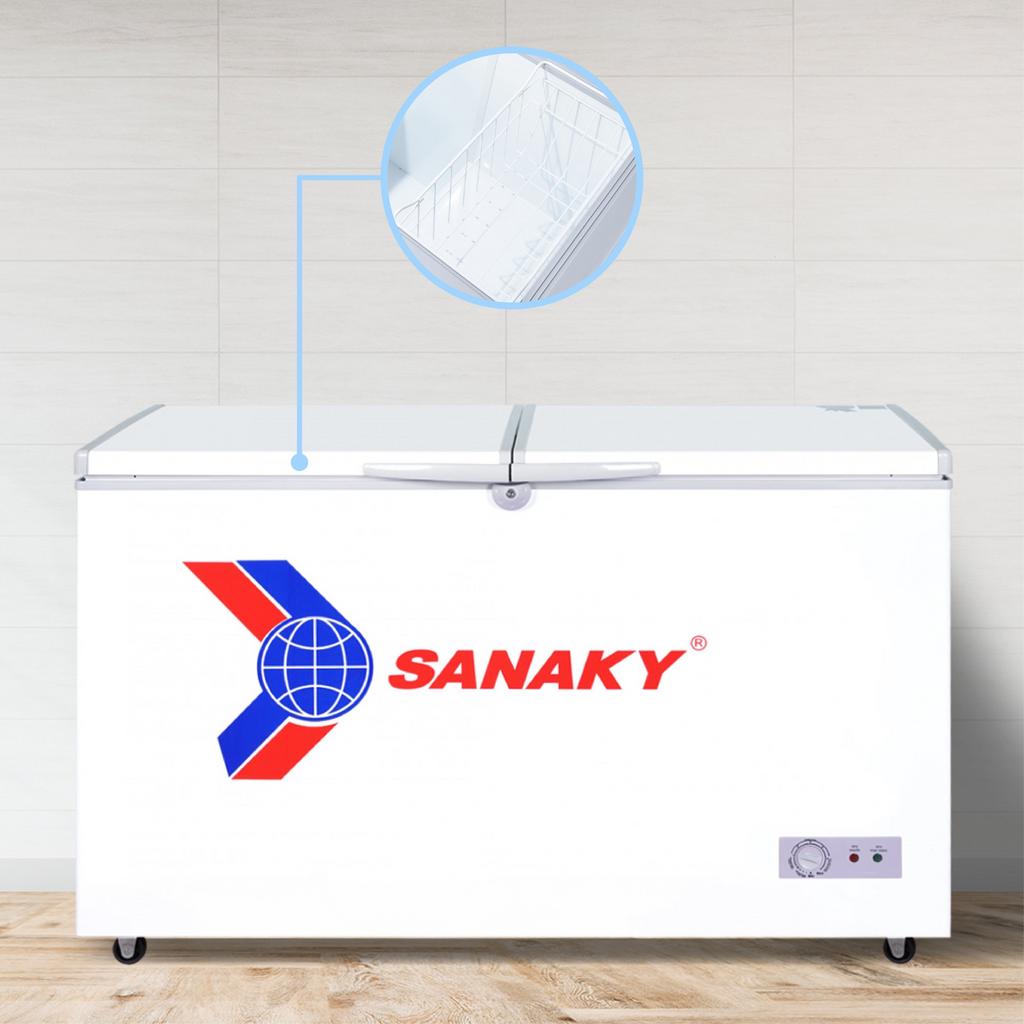 Thiết kế 2 cánh mở tiện lợi của Tủ Đông Sanaky VH-405A2