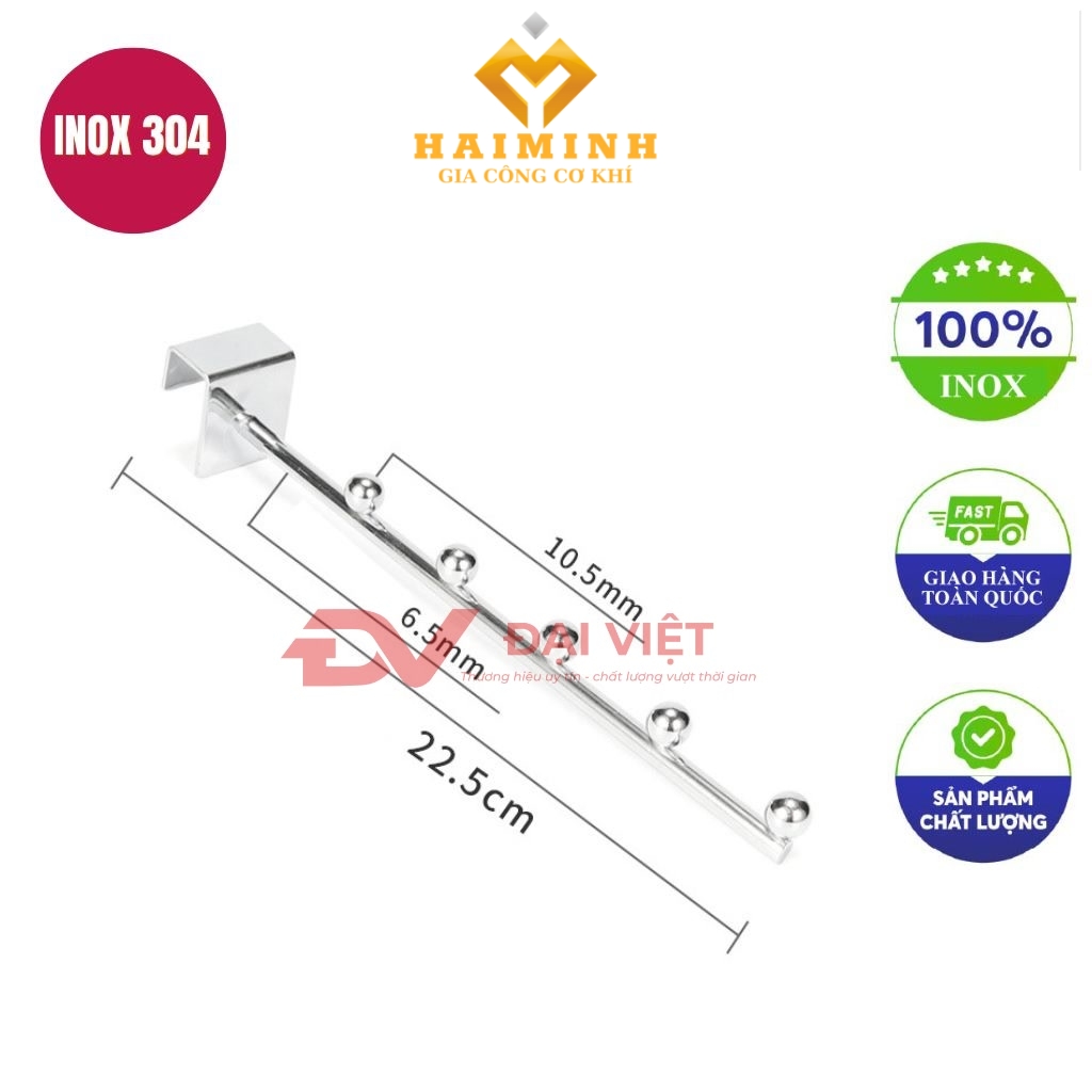 moc inox treo quan ao 225cm