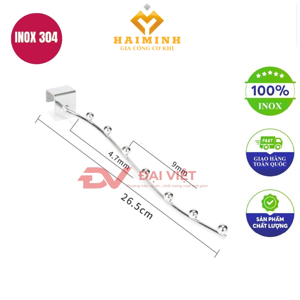 moc inox treo quan ao 265cm