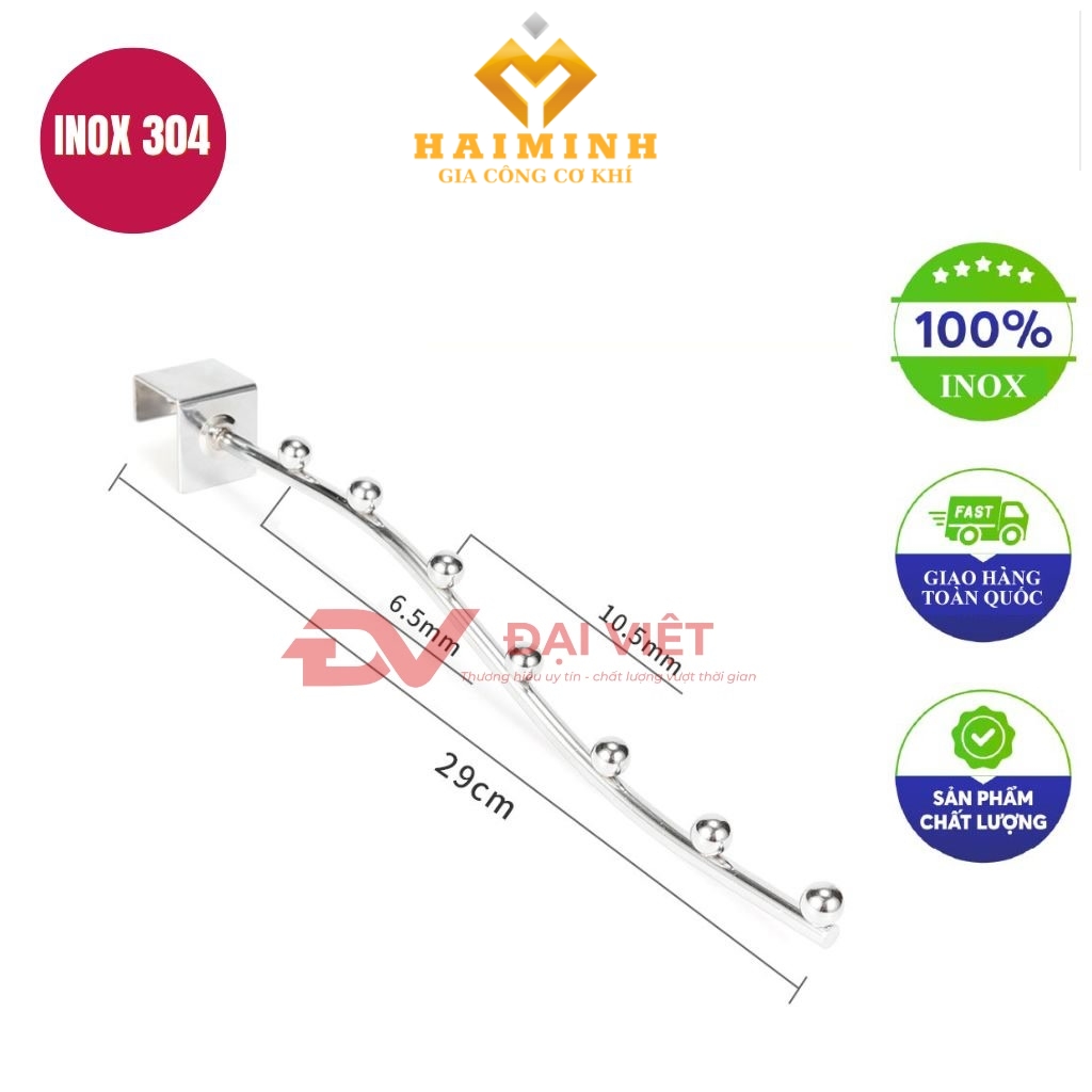 moc inox treo quan ao 29cm