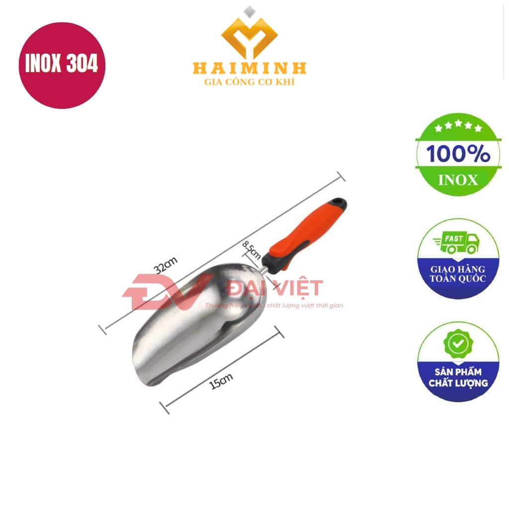 muong xuc da inox 32x85cm