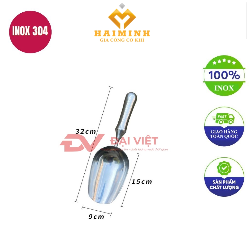 muong xuc da inox 32x9cm