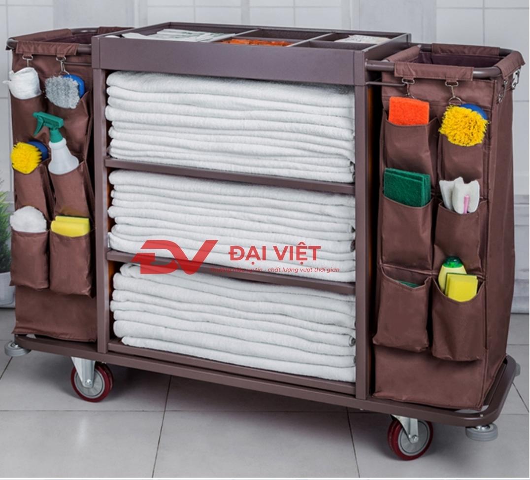 Hướng dẫn bảo trì xe đẩy dọn vệ sinh khách sạn