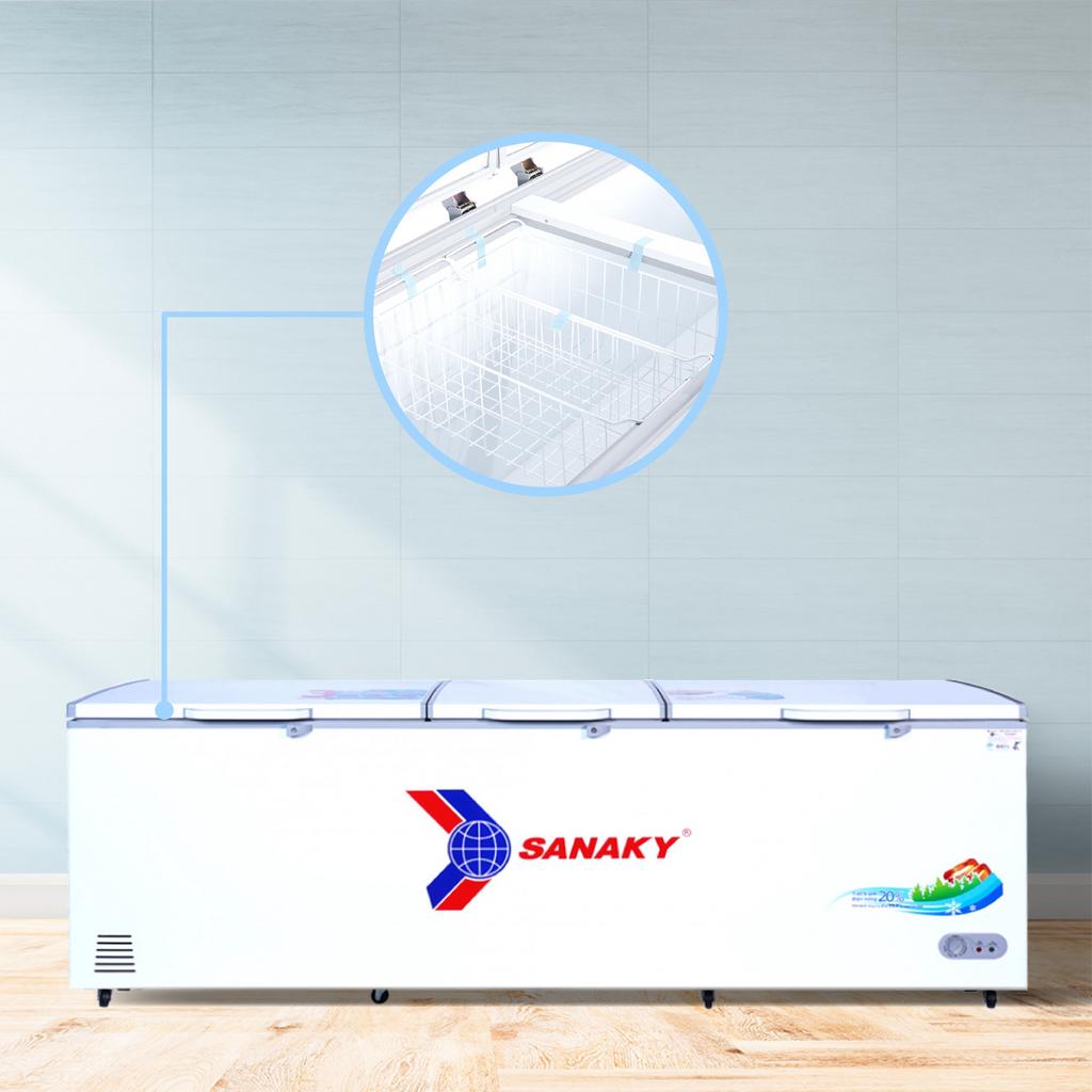 Thiết kế 3 cánh mở vali tiện lợi của Tủ Đông Sanaky VH-1199HY