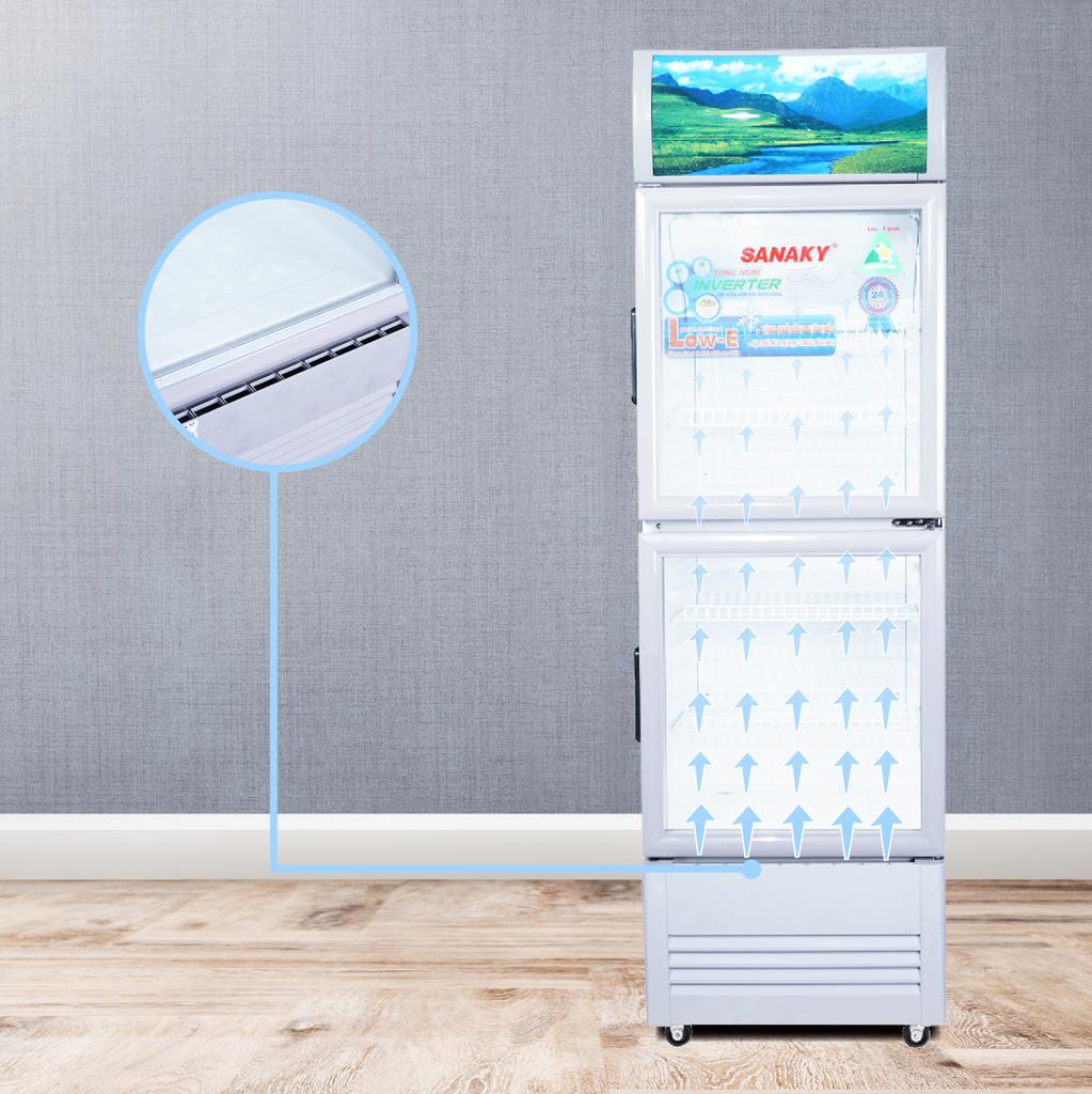 Thiết kế tiện lợi 2 cánh trên dưới