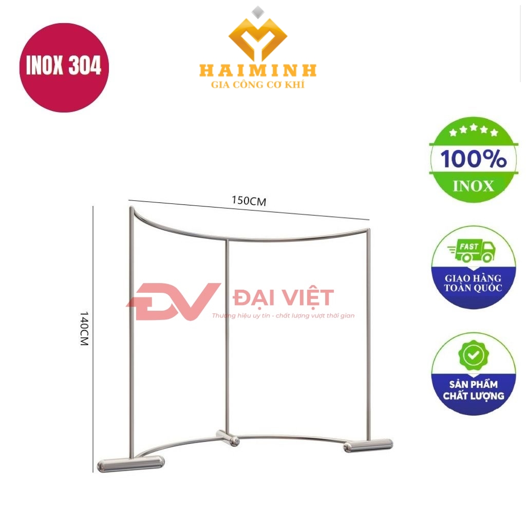 sao phoi do inox 150x140cm