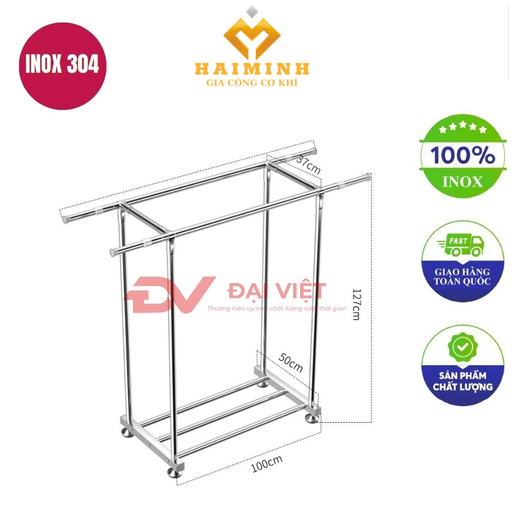 sao treo quan ao lap rap 100x50x127cm
