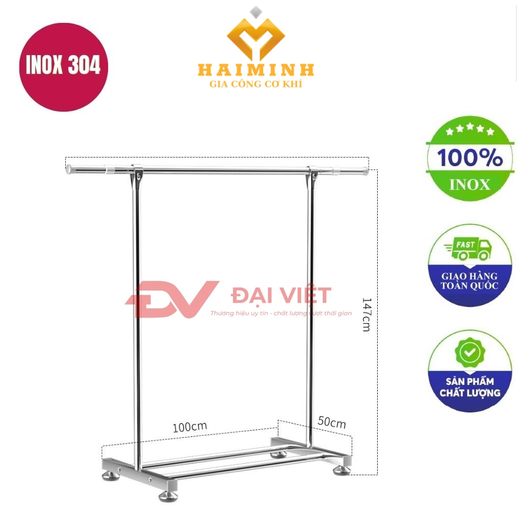 sao treo quan ao lap rap 100x50x147cm