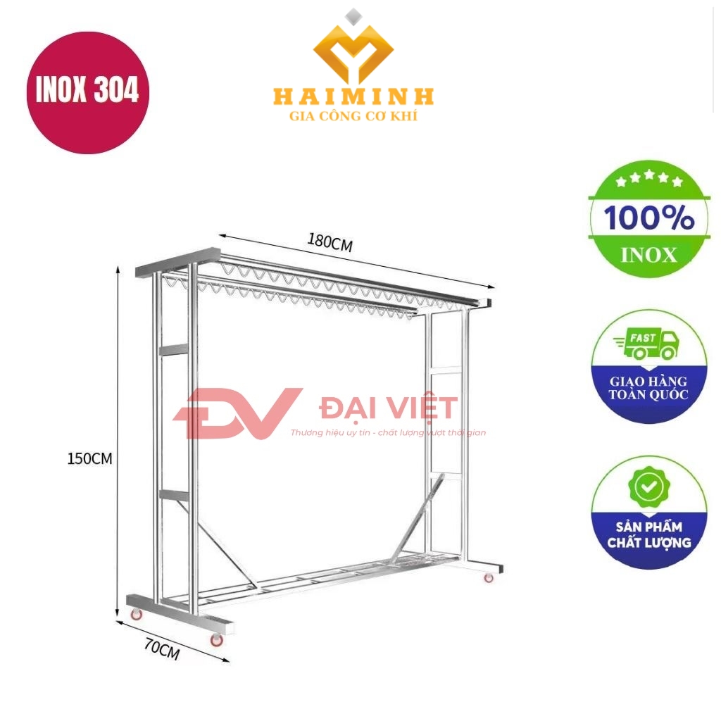 sao treo quan ao lap rap 180x70x150cm