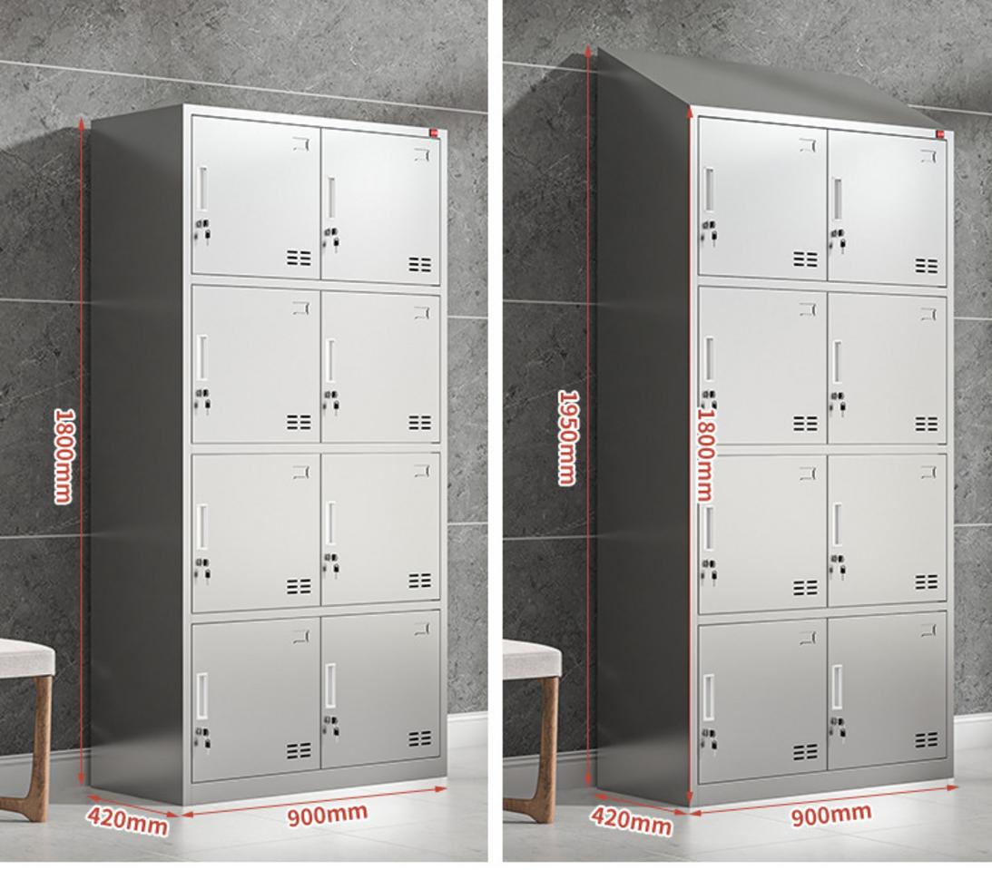 Lợi ích tủ quần áo inox 8 cửa mái xéo 1800x420x900mm