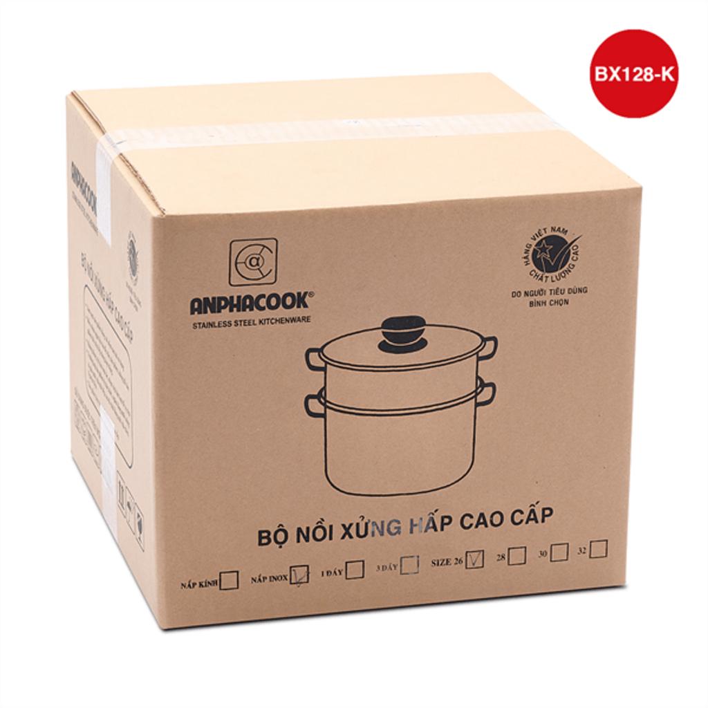 Hướng dẫn sử dụng bộ xửng hấp inox trên bếp