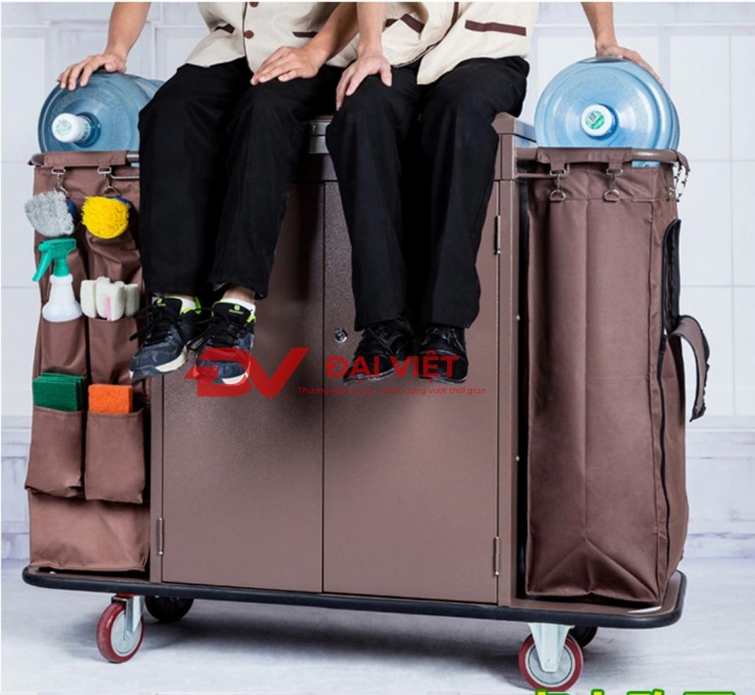 Thông số kỹ thuật xe đẩy dọn vệ sinh khách sạn