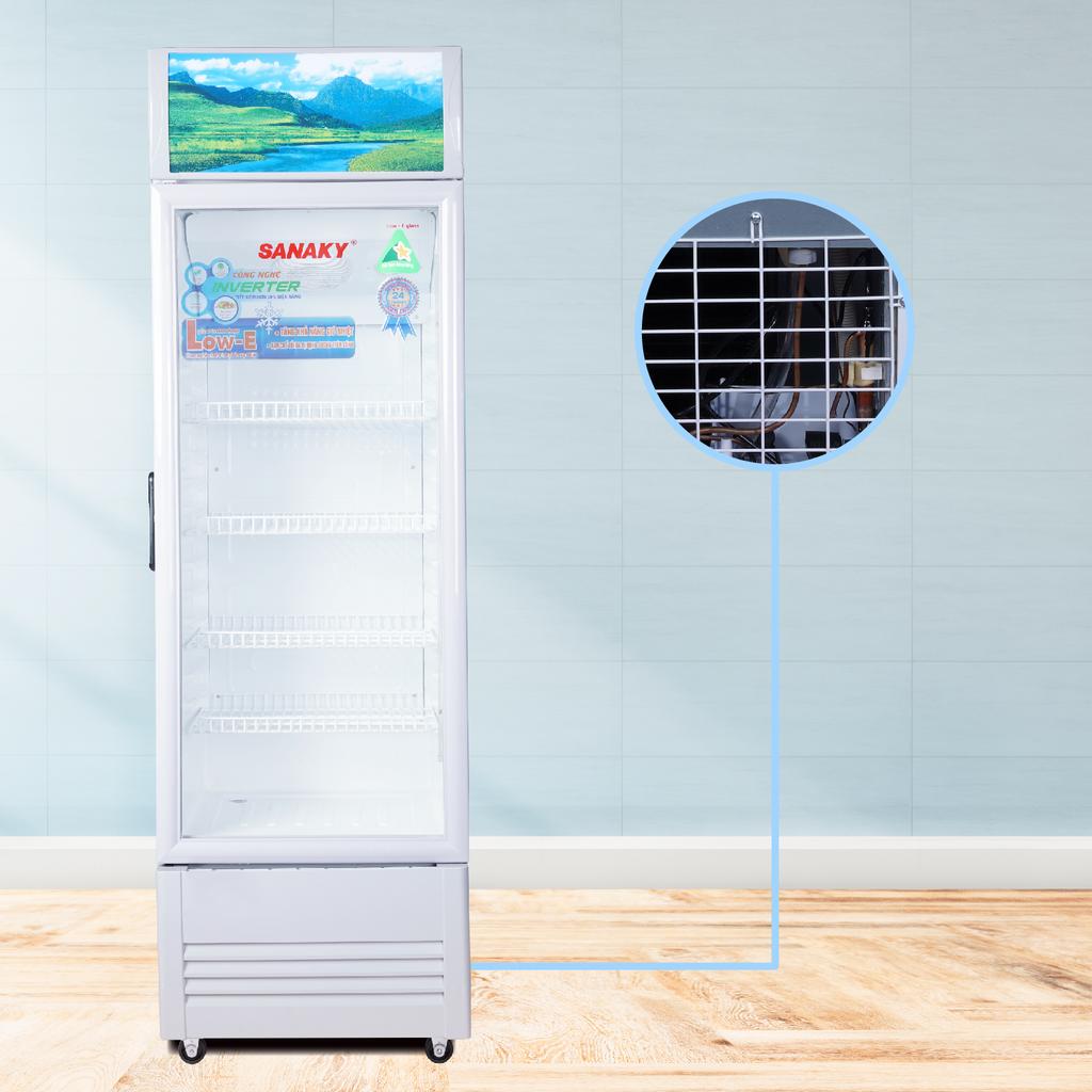 Thông số kỹ thuật của Tủ Mát 1 cánh Sanaky VH-408K3L inverter dàn nhôm 400 lít