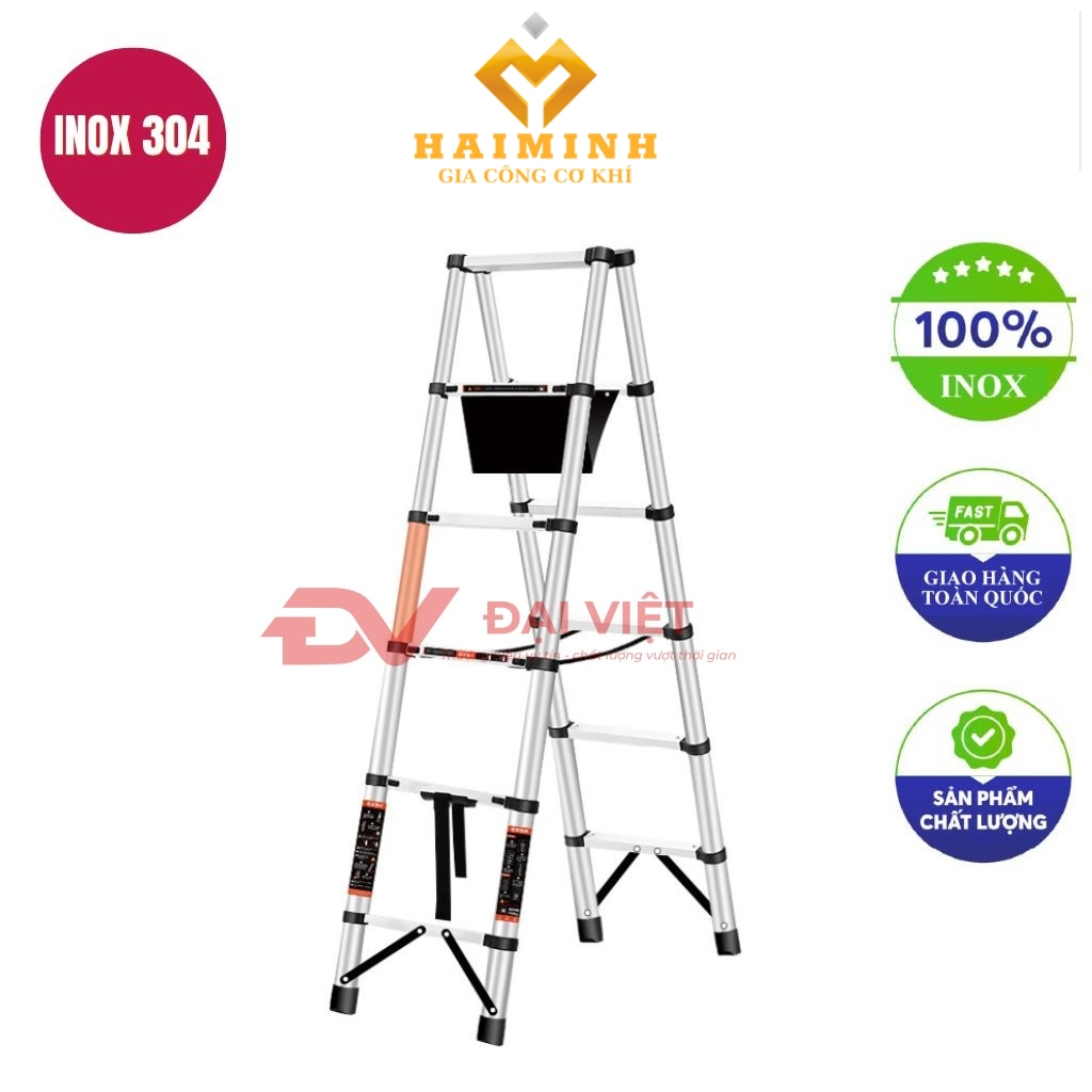 thang rut doi inox 14m