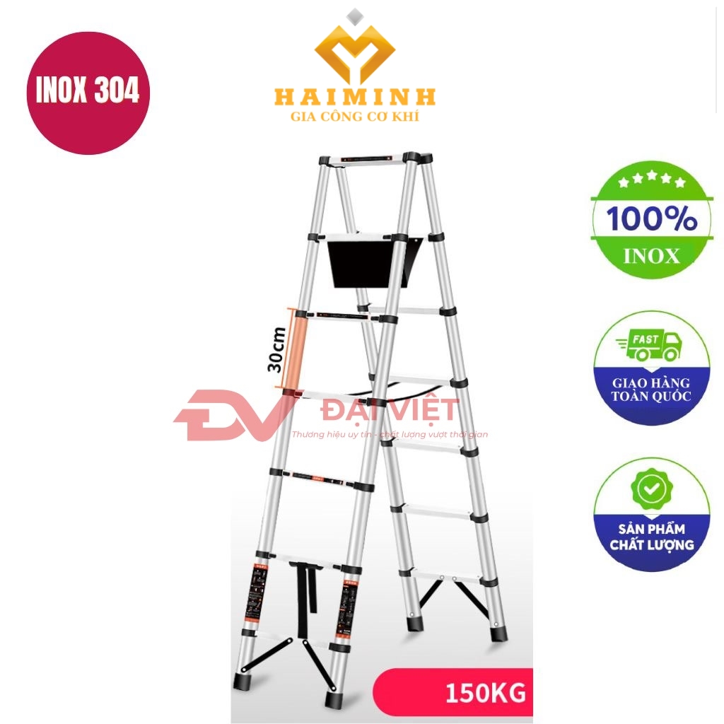 thang rut doi inox 2m