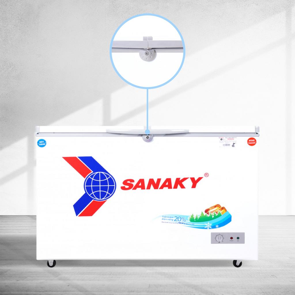 Thông số kỹ thuật chi tiết tủ đông mát Sanaky VH-3699W1 hiển thị trên màn hình hoặc bảng
