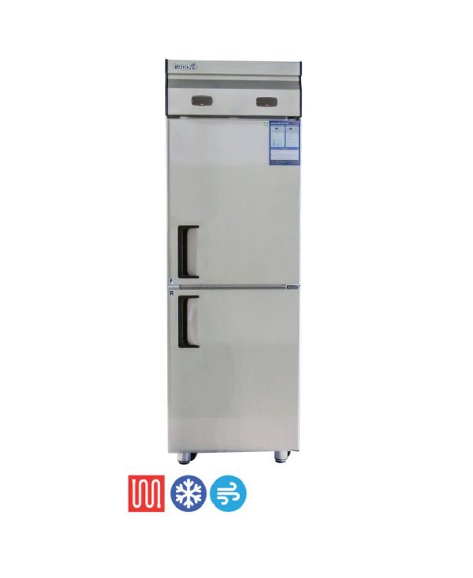 Tủ 1 cánh đông 1 cánh mát Happys HWA-25CFR trong nhà bếp công nghiệp ánh sáng tự nhiên