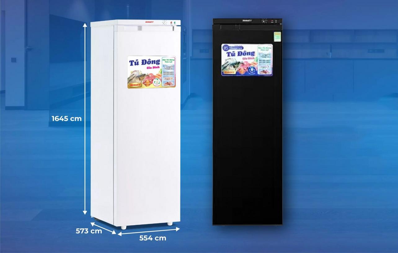 Tủ Đông Đứng Sanaky VH-230VD3 Inverter 1 ngăn dàn nhôm 213 lít