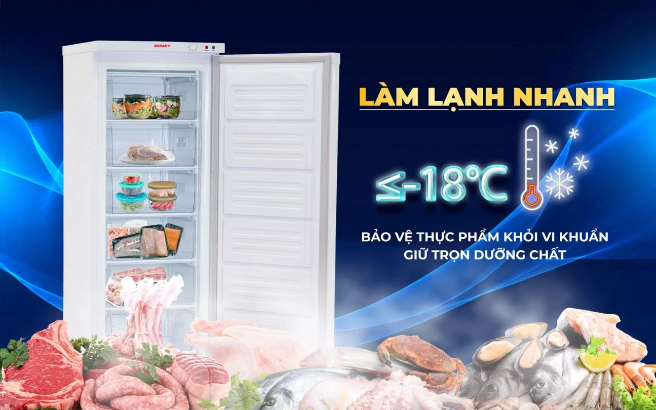 Ưu điểm nổi bật của Tủ Đông Đứng Sanaky VH-230VD