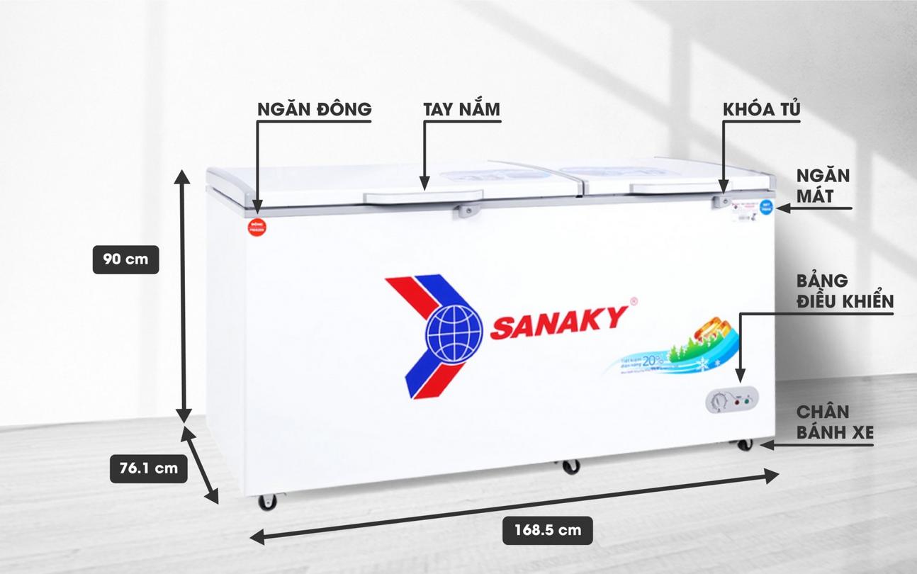 Tủ đông mát Sanaky VH-6699W2K