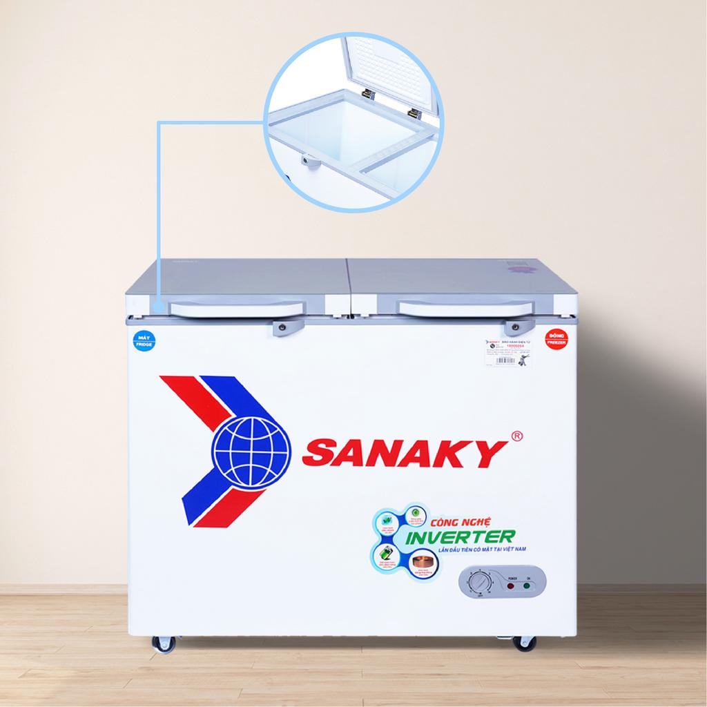 Tủ đông mát với dàn lạnh đồng kính cường lực tiết kiệm điện inverter