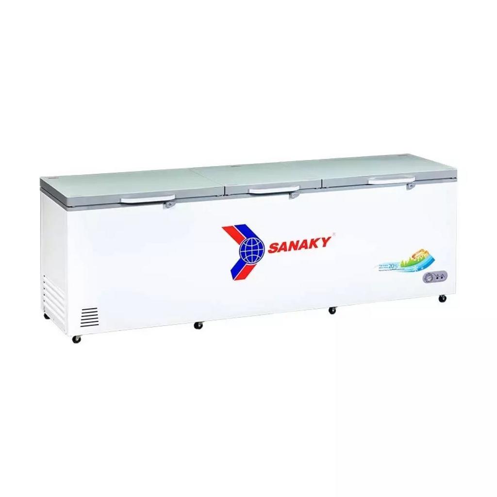 Tủ Đông Sanaky VH-1199HYK dàn Đồng 1 ngăn 3 cánh 1100 lít kính cường lực