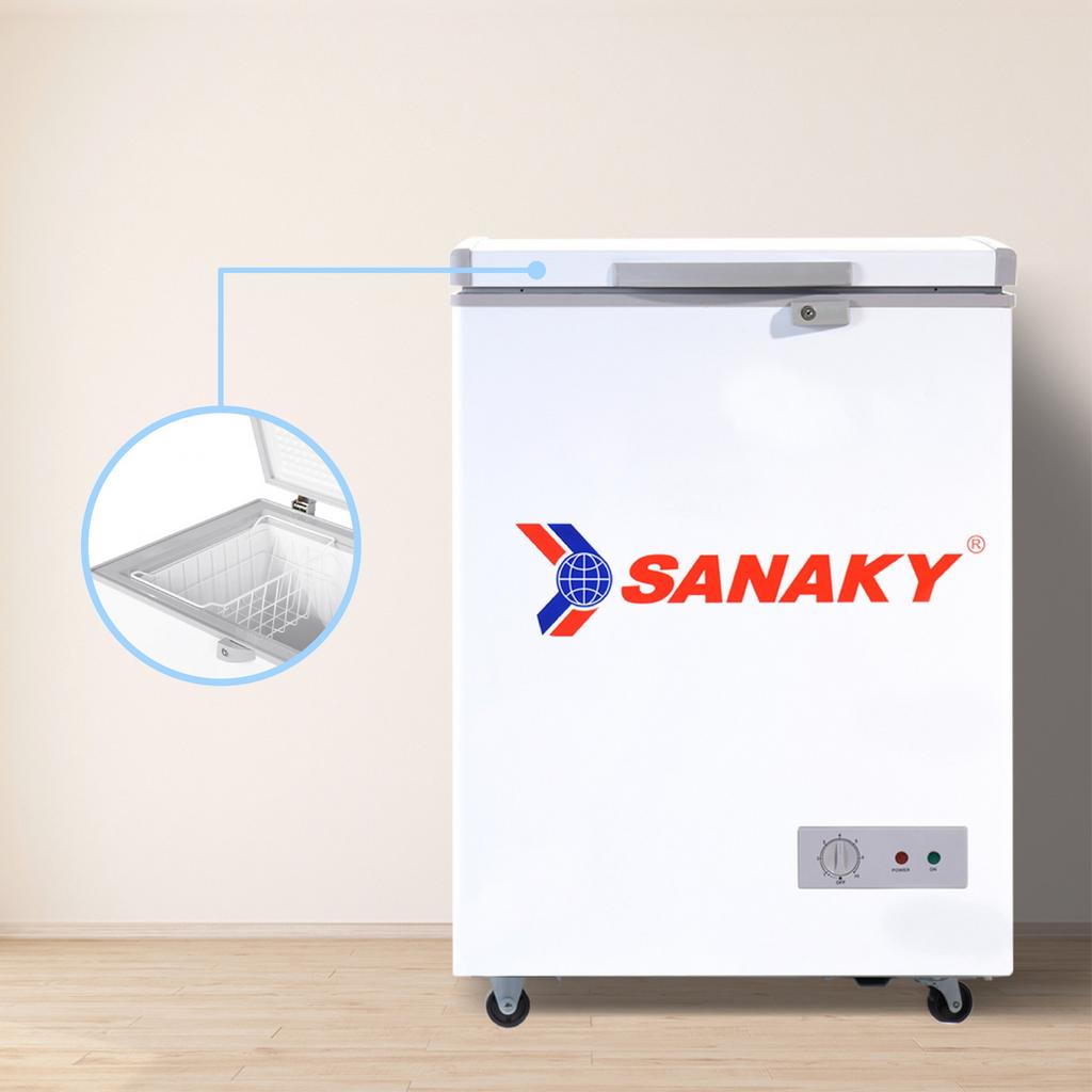 Tiết kiệm điện của Tủ Đông 1 ngăn Sanaky VH-1599HY dàn Đồng 150 lít