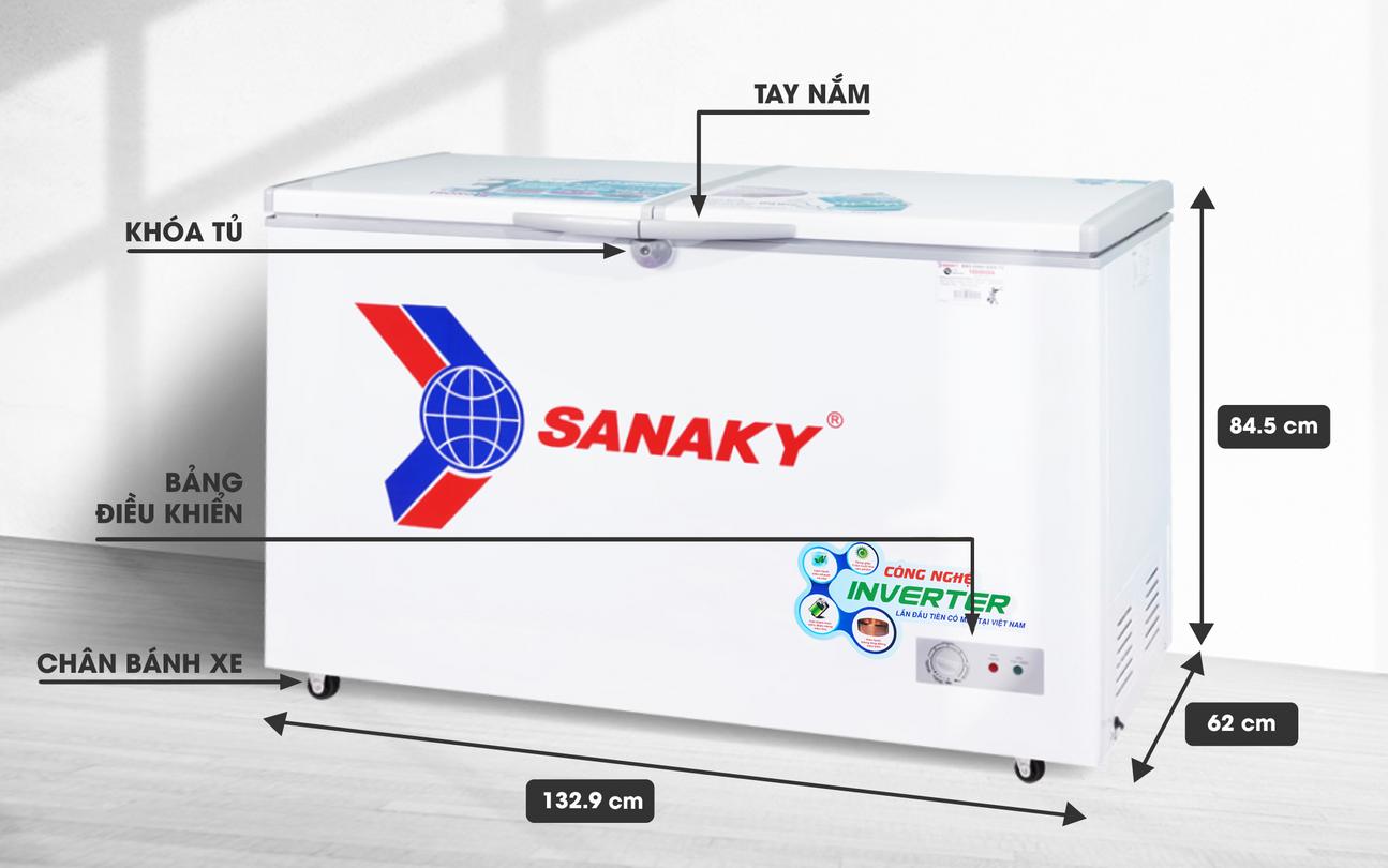 Tủ Đông Sanaky VH-4099A3 inverter 1 ngăn dàn Đồng 400 lít