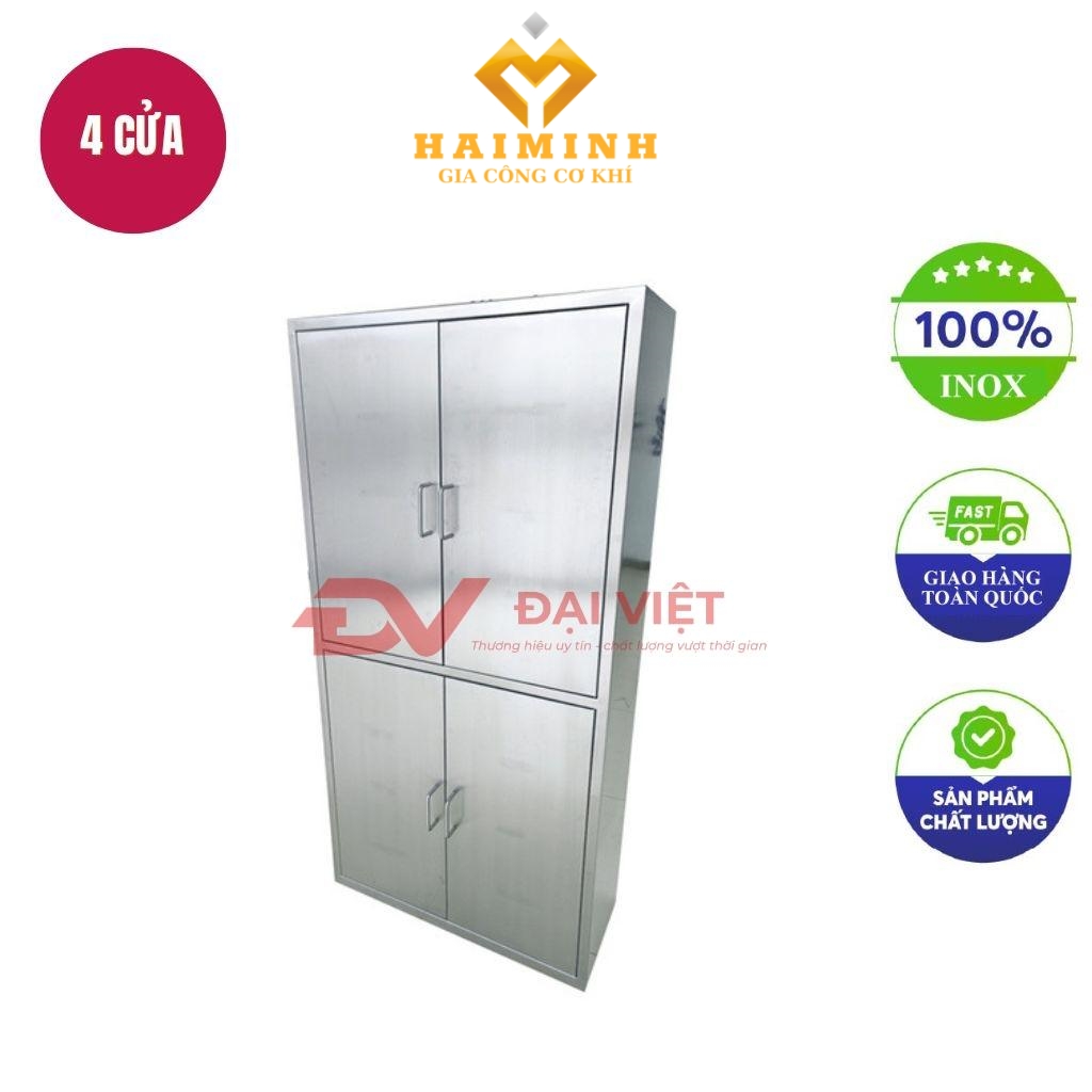 Tủ quần áo inox 4 cửa cho nhân viên