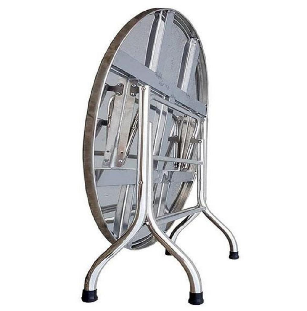 Ưu điểm nổi bật của bàn inox tròn xoay 2 tầng 150x72cm