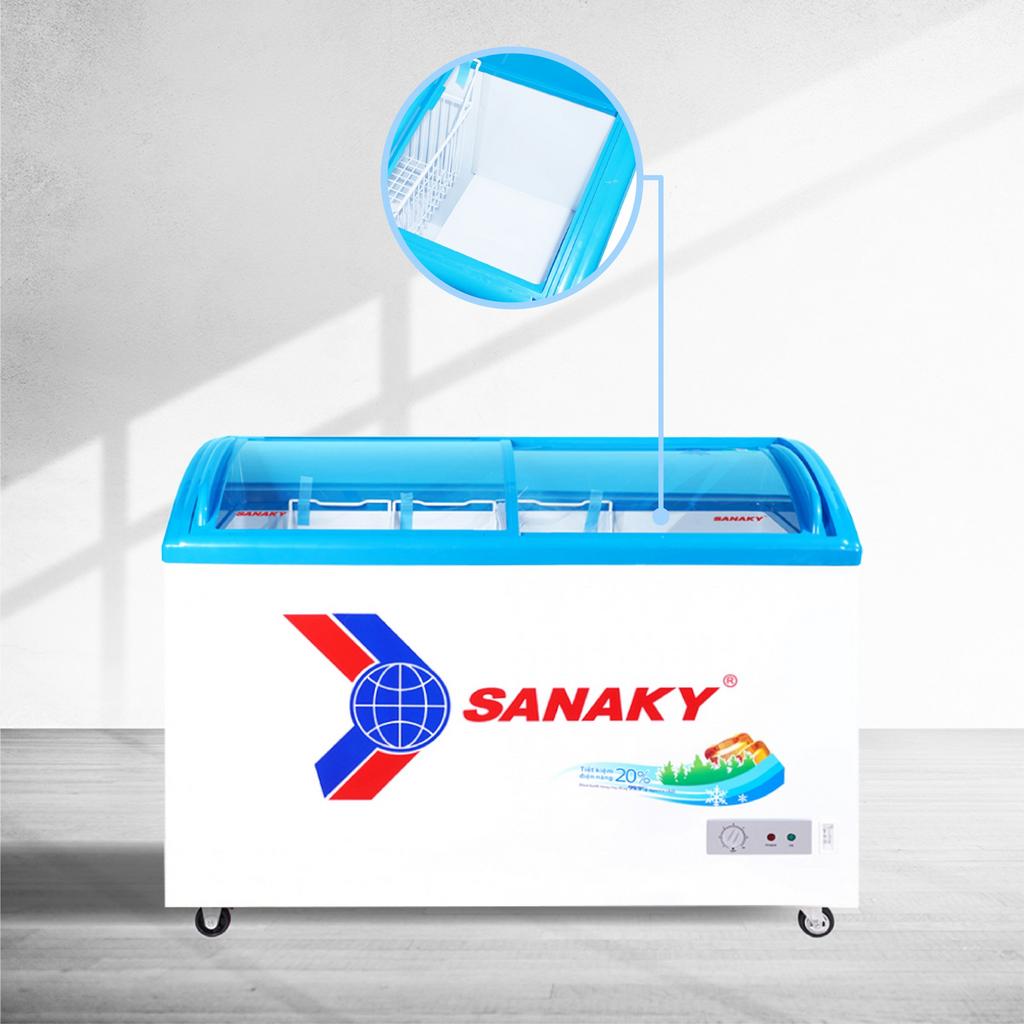 Ưu điểm nổi bật của Tủ Đông 1 ngăn mặt kính Sanaky VH-4899K dàn Đồng 480 lít