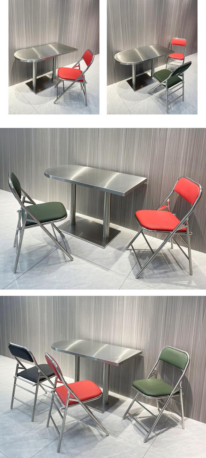 Vật liệu inox 201 sáng bóng bền chắc cho ghế dựa