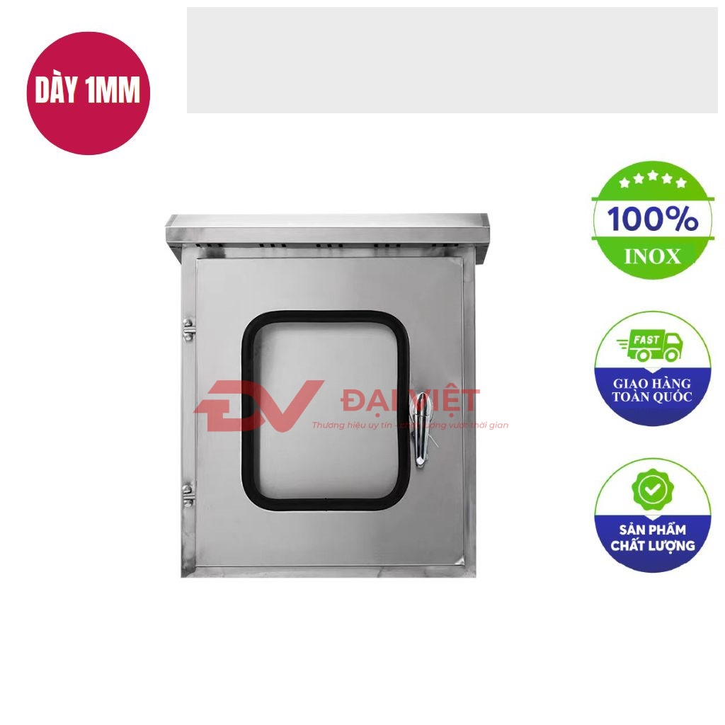 vo tu dien dieu khien inox ngoai troi 2 lop cua 300x400x250mm