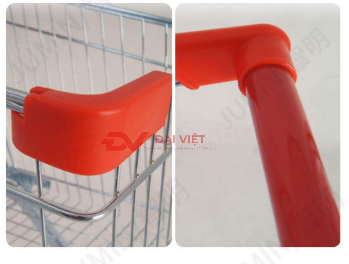 Xe đẩy hàng inox bền bỉ với chi tiết bánh xe PU linh hoạt