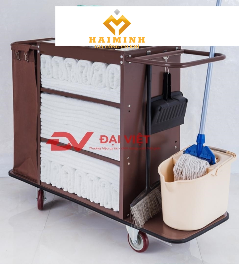 Ưu điểm xe dọn phòng khách sạn inox