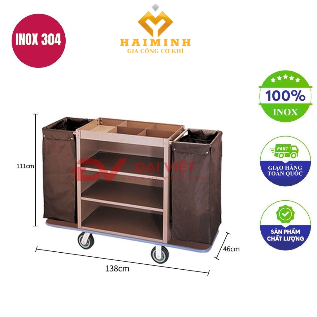 xe dọn buồng phòng 1380x460x1110mm