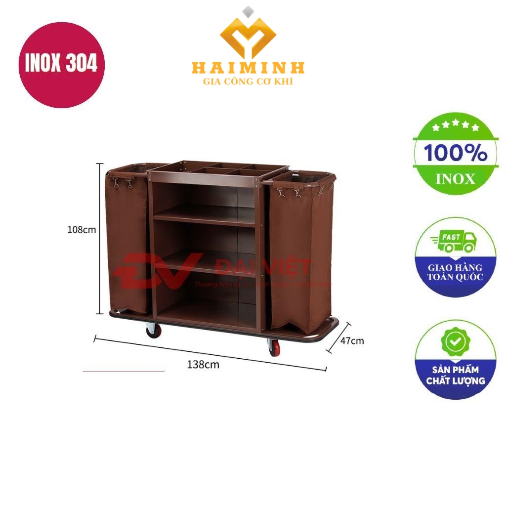 Xe làm buồng phòng 1380x470x1080mm