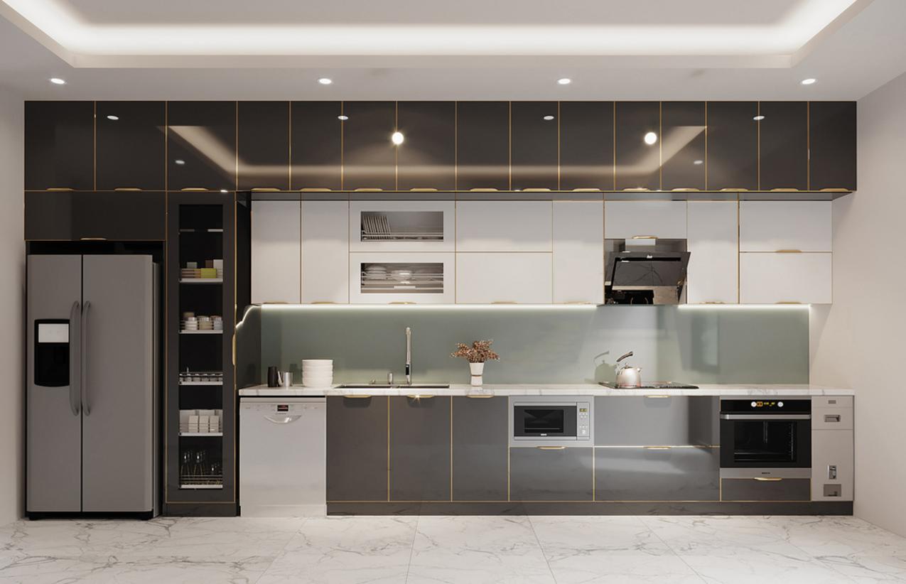 Mép kính mài và viền nhôm anode bảo vệ cạnh cánh.