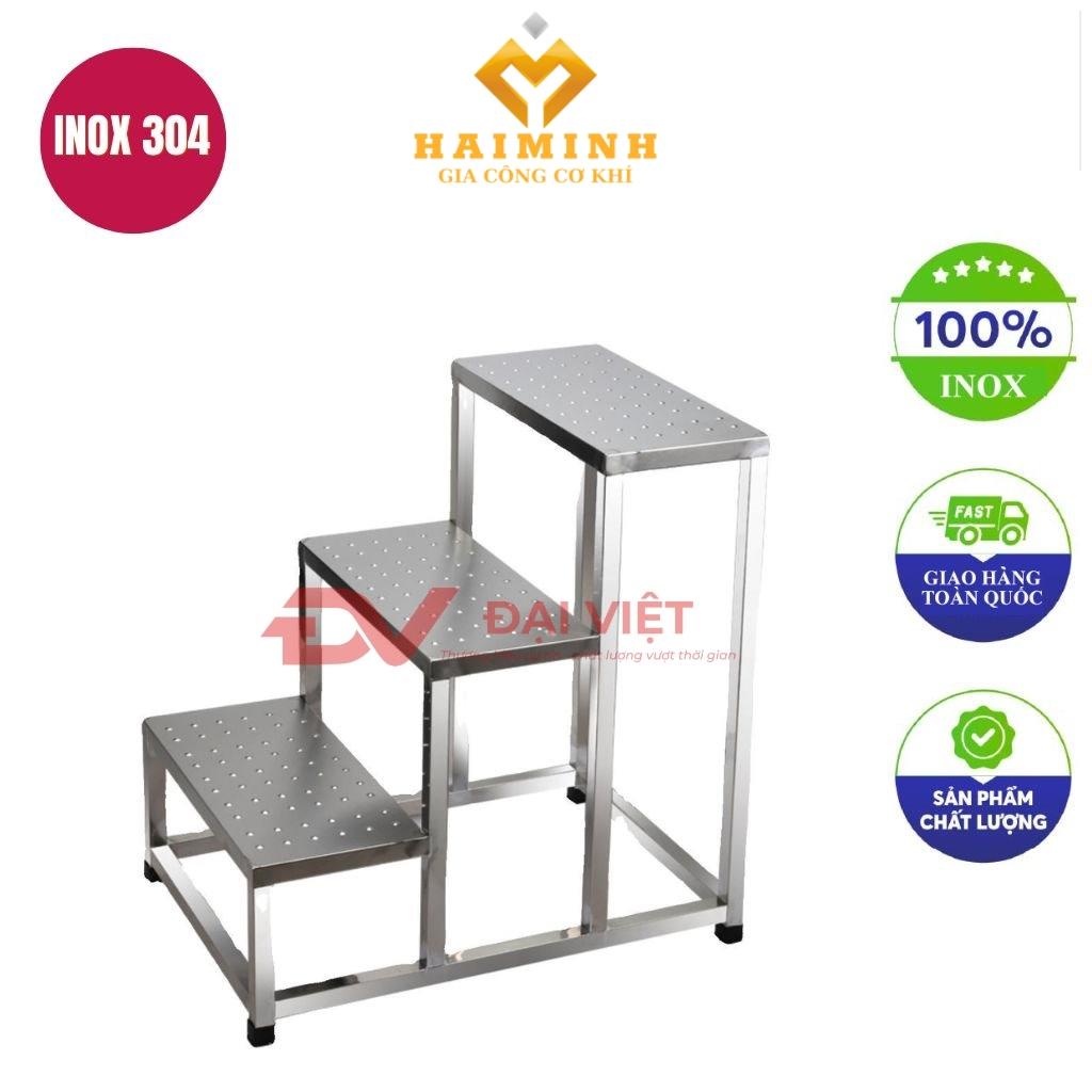 bậc tam cấp inox 3 bậc 40x67x60cm