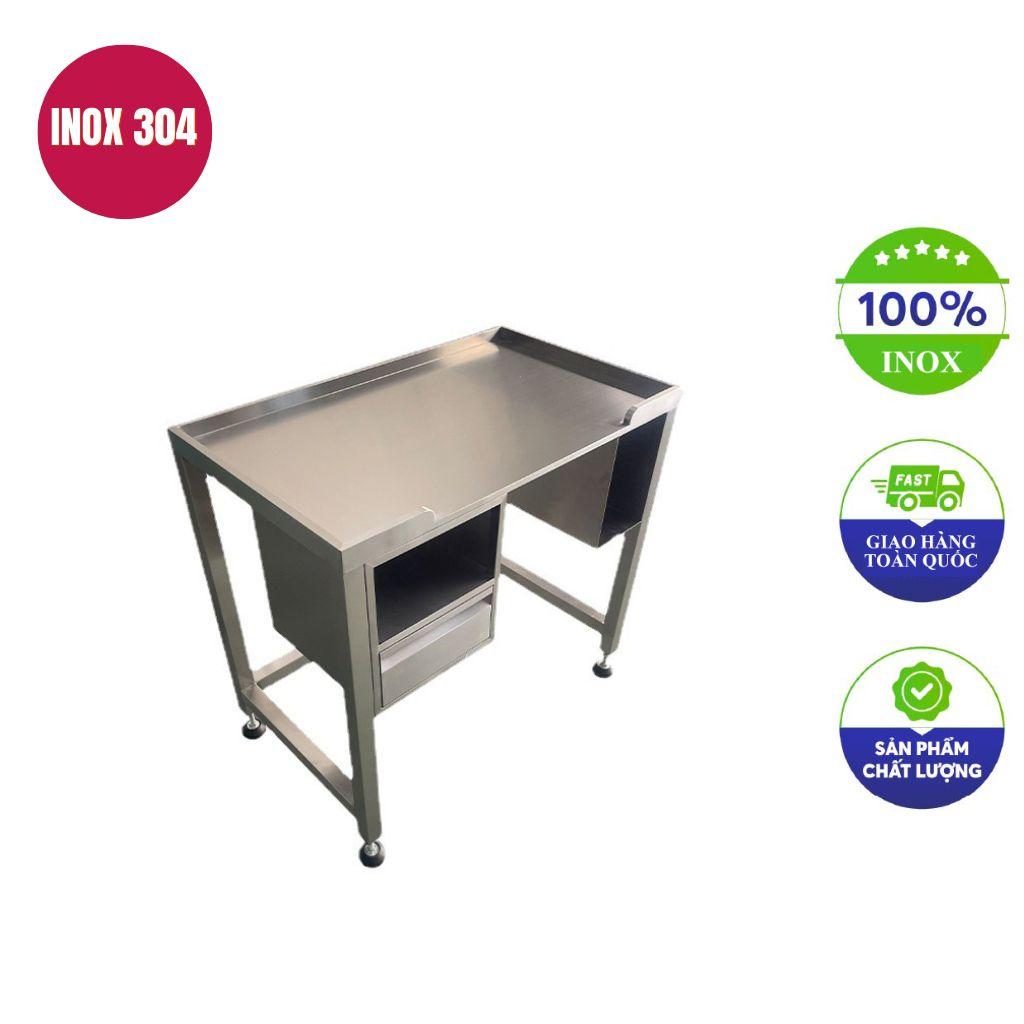 Bàn bếp inox 120x60x75cm