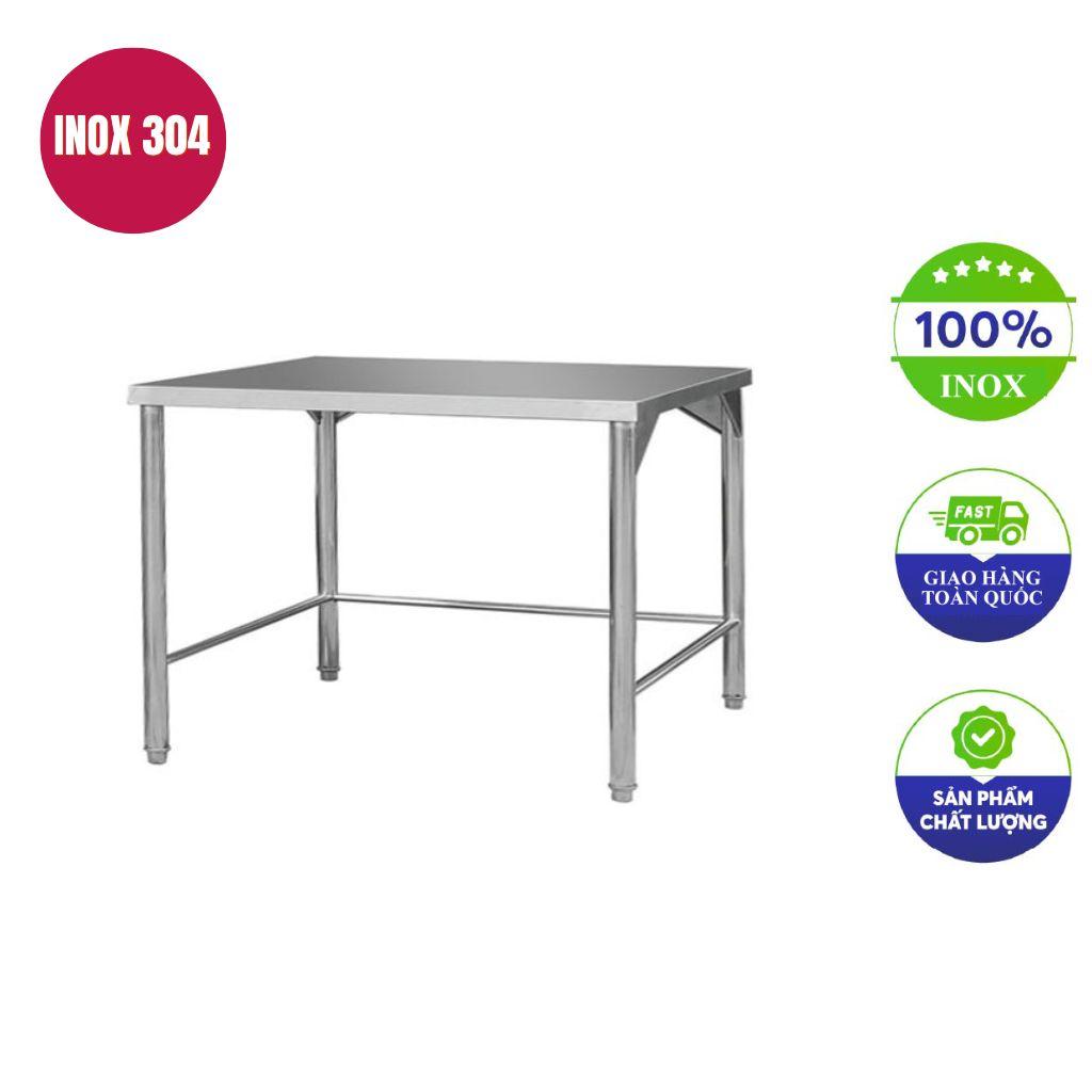 Bàn bếp inox 2 tầng 120x80x80cm