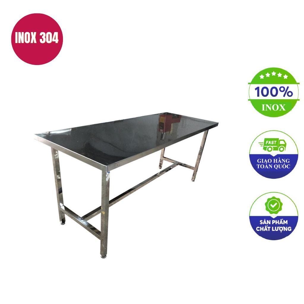 Bàn bếp inox 200x70x75cm