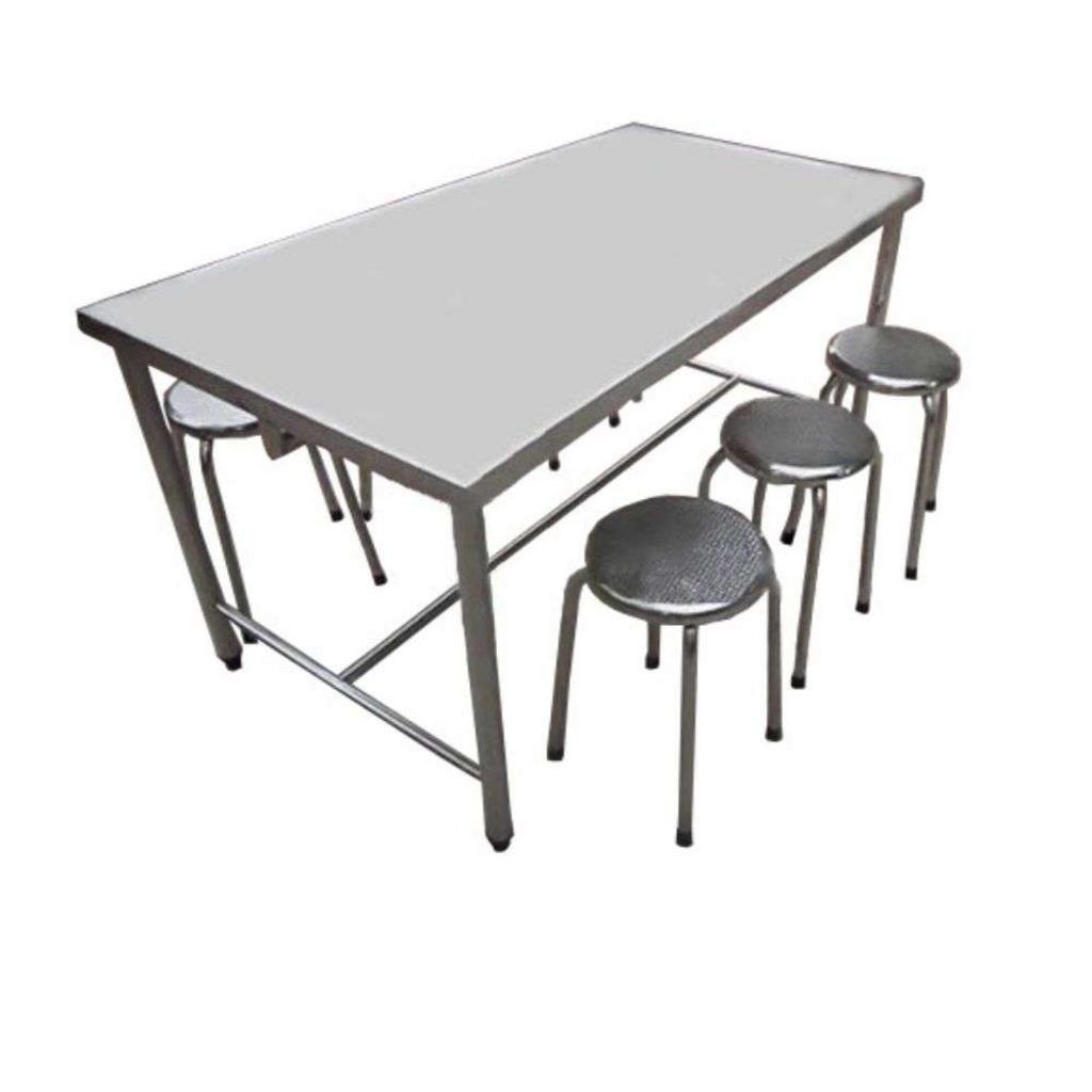 Bàn ghế ăn cơm inox