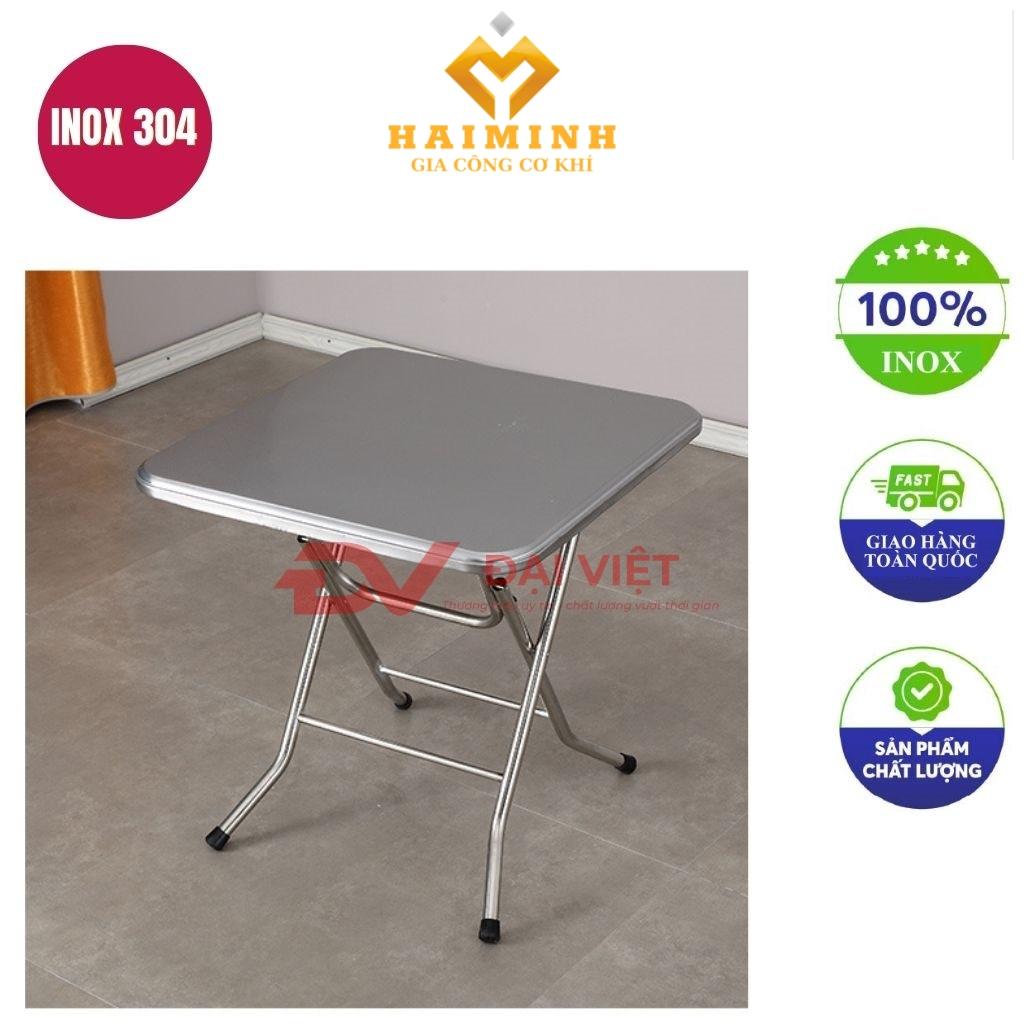 bàn inox vuông 70x70x72cm