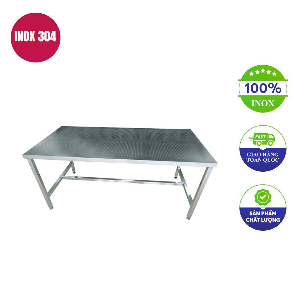 Bàn sơ chế inox 180x90x80cm