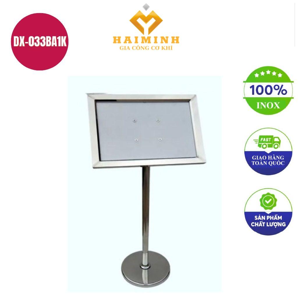 Bảng chỉ dẫn inox A1 tăng giảm không thùng DX-033BA1K