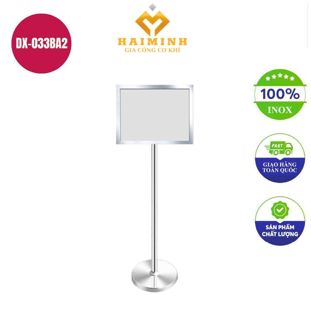 Bảng chỉ dẫn inox A2 tăng giảm có thùng DX-033BA2
